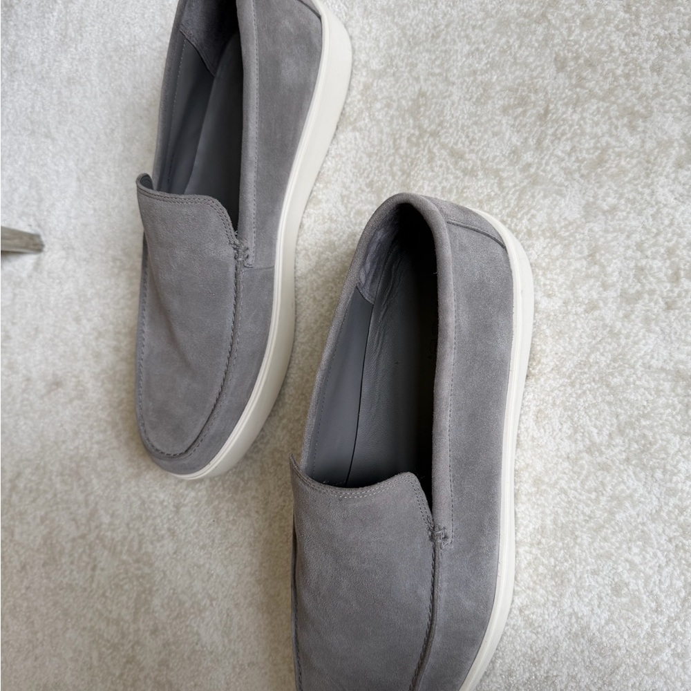 Grey slip on shoes men worn once